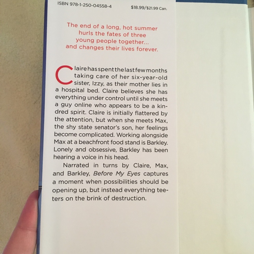 Hardcover Before My Eyes by Caroline Bock - Picture 2 of 2
